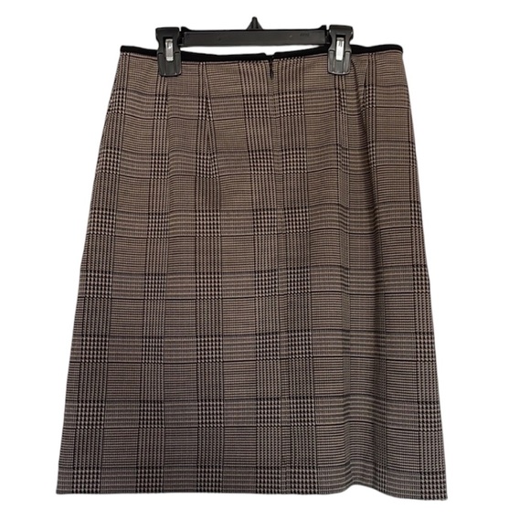 Ann Taylor Faux Wrap Plaid Skirt - Picture 2 of 5